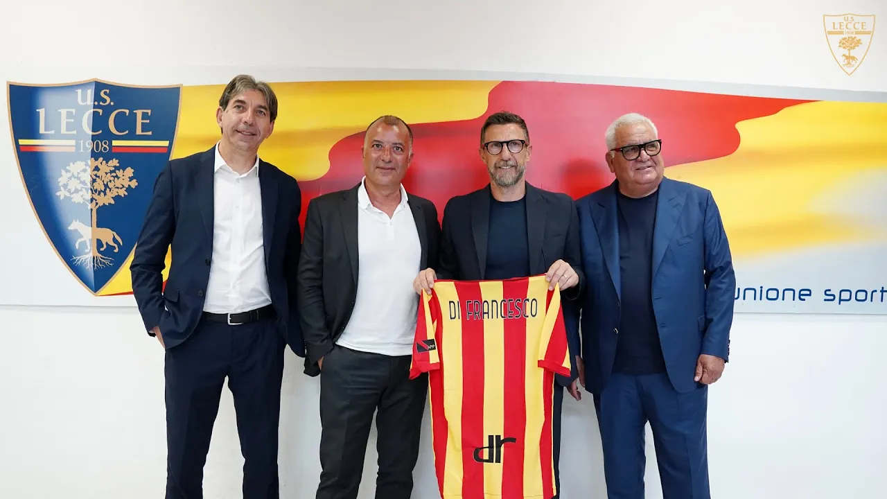 Conferenza stampa di presentazione di mister Eusebio Di Francesco