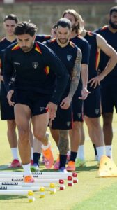 Giallorossi al lavoro
