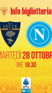 Lecce – Napoli: info biglietteria