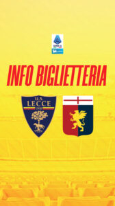 Lecce – Genoa: info biglietteria
