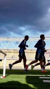 Allenamento al Via del Mare
